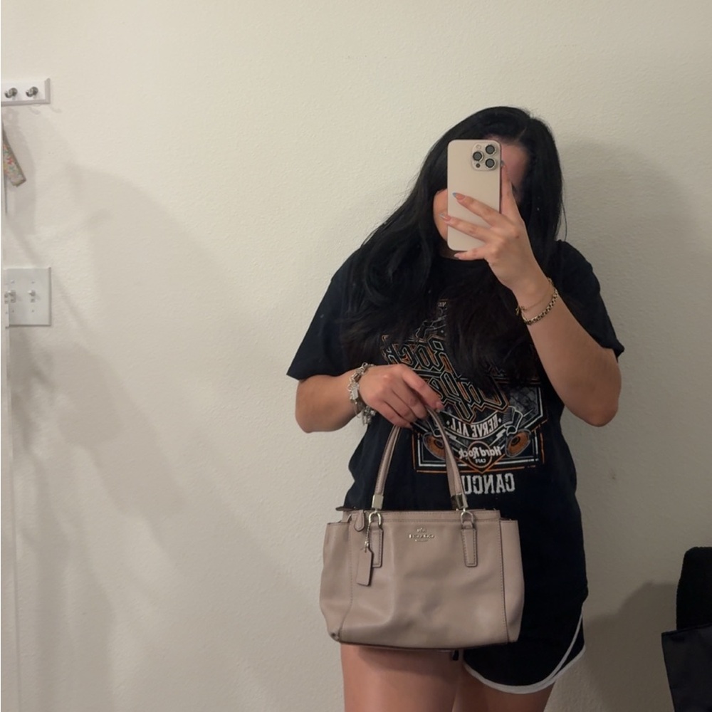 Coach Pink and Brown Handbag